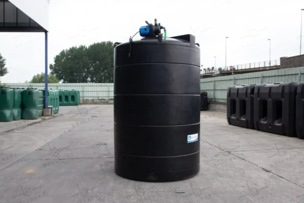 Citerne eau aérienne ronde - Avec pompe - 3000 litres (Ø 1,40m) 9