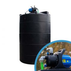 Citerne eau aérienne ronde - Avec pompe - 3000 litres (Ø 1,40m) thumbnail